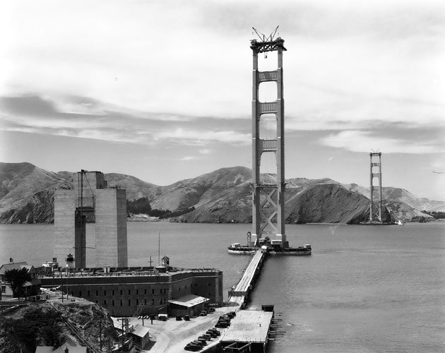 Golden Gate Bridge Towers (credit: goldengate.org)